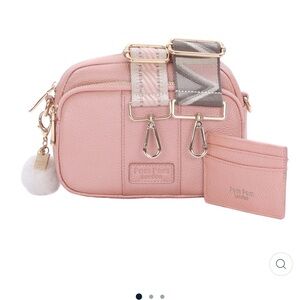 Chic Rose Gold Crossbody Bag bundle with Gold Hardware